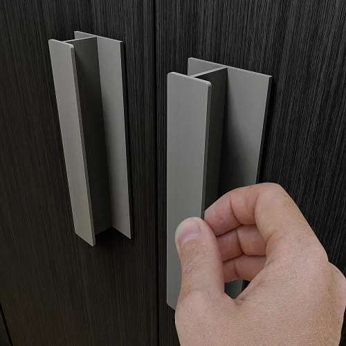 Miniatura 3 de HRX - Manija de puerta autoadhesiva para puerta, fácil de instalar, sin tornillos, despegar y pegar en vidrio, madera, metal, plástico, perilla