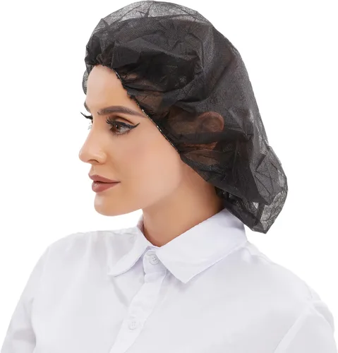 Miniatura 2 de ZMDREAM Hair Nets Disposable Bouffant Cap for Food Service Beauty Latex Free Negro