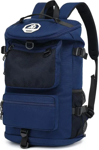 Miniatura 13 de Kalesi Bolsa de lona para gimnasio, 4 vías, impermeable, con compartimento para zapatos, para viajes, deporte, senderismo, laptop