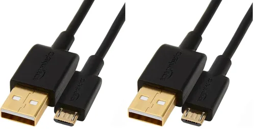 Miniatura 11 de Amazon Basics, Cable de carga USB-A a micro USB, velocidad de transferencia de 480 Mbps con conectores chapados en oro, USB 2.0, 3 pies, color negro