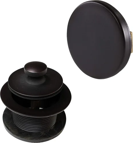 Miniatura 13 de Westbrass Twist & Close D94H-62 - Juego de molduras de bañera con placa frontal flotante de desbordamiento, negro mate, D94H-62 Mate negro