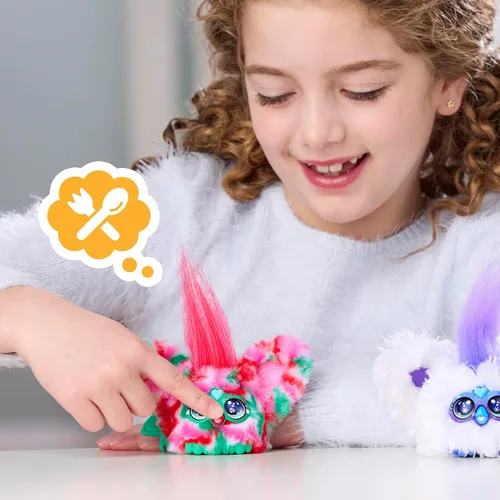 Miniatura 5 de FURBY Furblets - Paquete de 2 mini amigos navideños Pep-Mint & Sno-Flay, juguetes electrónicos de peluche para niñas y niños de 6 años en adelante