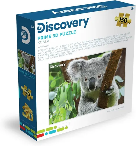 Miniatura 3 de Prime 3D Discovery Koala Rompecabezas 3D de 150 piezas para niños Tamaño acabado de 18 x 12 pulgadas Desafiante y divertido para niños