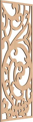Miniatura 145 de Bridgewater - Paneles de pared decorativos de madera con calado, 9 3/8 pulgadas de ancho x 24 3/8 pulgadas de alto x 1/4 de alto, nogal