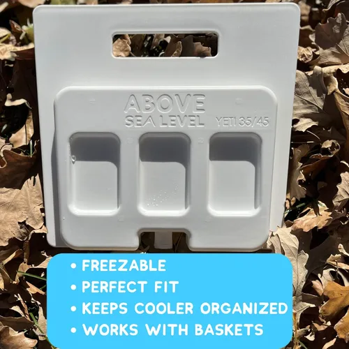 Miniatura 8 de Divisor de paquete de hielo para enfriadores YETI – Cuatro tamaños para adaptarse a YETI Tundra Haul, 35, 45, 65, Roadie 48, 60 – Accesorios YETI Se