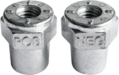 Miniatura 10 de Ampper 3/8"-16 rosca hembra de terminal de batería de latón adaptador de poste de terminal de batería postes de carga para extensión de perno