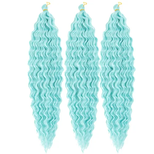 Miniatura 39 de 3 trenzas de ganchillo Passion Twist, cabello sintético preseparado para trenzar de 14 pulgadas, 3 paquetes de cabello trenzado pretrenzado