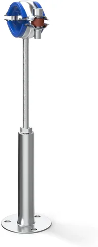Miniatura 7 de TAISHER 3 piezas de acero inoxidable 304 para montaje en pared de montaje en techo, soportes de tubería ajustables, abrazadera de soporte de correa