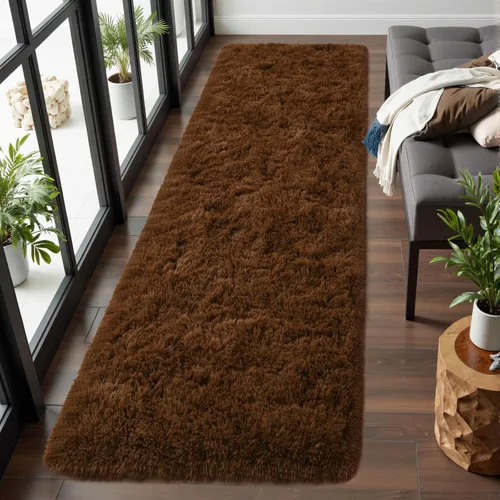 Miniatura 8 de Macgace - Alfombras pequeñas para dormitorio, 2 x 3, beige, antideslizante, alfombra de área, súper suave, de felpa esponjosa, alfombra moderna