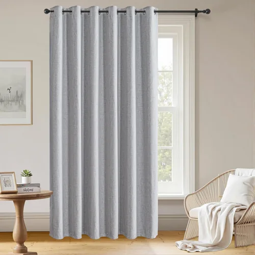 Miniatura 48 de Cortinas opacas para sala de estar, cortinas 100% opacas de 90 pulgadas de largo, juego de 2 paneles de 2 paneles, con aislamiento térmico, pestaña