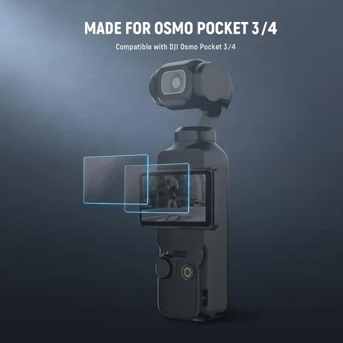 Miniatura 2 de NEEWER Kit de protectores de pantalla Pocket 4 y 3 (paquete de 2) compatible con DJI Osmo Pocket 4 y 3 Creator Combo Accesorios, 9H HD anti arañazos