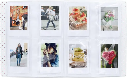Miniatura 6 de Álbum de fotos Ablus pequeño con 128 bolsillos para fotos de cámaras instantáneas Fujifilm Instax Mini 7s 8 8+ 9 25 26 50s 70 90 y tarjetas de Negro