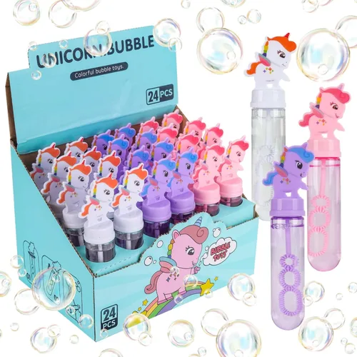 Miniatura 10 de JOYYPOP Juego de 24 mini varitas de burbujas de 4 colores para niños, regalos de fiesta de burbujas, regalos de verano para niños y niñas, fiesta