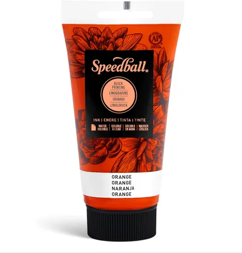 Miniatura 15 de Speedball Tinta de impresión en bloque soluble en agua 3815 – Color intenso con acabado satinado AP no tóxico 8 onzas líquidas, peltre