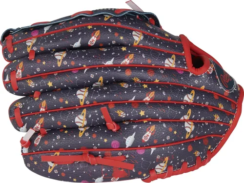Miniatura 5 de Rawlings Serie Players T-Ball y guante de béisbol para jóvenes Tamaños 9 a 11.5 pulgadas Múltiples estilos Espacio - Azul marino