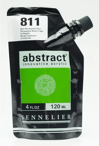 Miniatura 27 de SENNELIER Pintura acrílica abstracta innovadora para cuerpo pesado, bolsa de 16.9 fl oz, blanco titanio