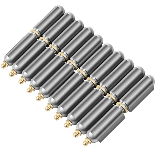 Miniatura 10 de Zonon 10 Piezas Bisagras de Barril Soldables de Acero al Carbono de 3 Pulgadas para Barbacoa Ahumador Bala Soldable Bisagra de Bala Bisagras de Zerk