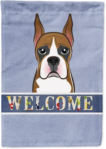 Miniatura 38 de Caroline's Treasures BB1405GF Bandera de jardín de bienvenida de bulldog inglés, Bandera de buzón azul, bandera decorativa para el patio, obra