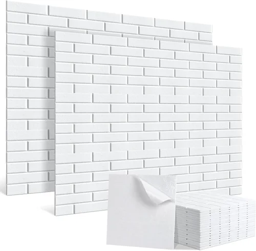 Paquete de 18 paneles acústicos de pared, paneles de espuma absorbentes de sonido de 12 x 12 pulgadas, paneles de pared autoadhesivos con reducción