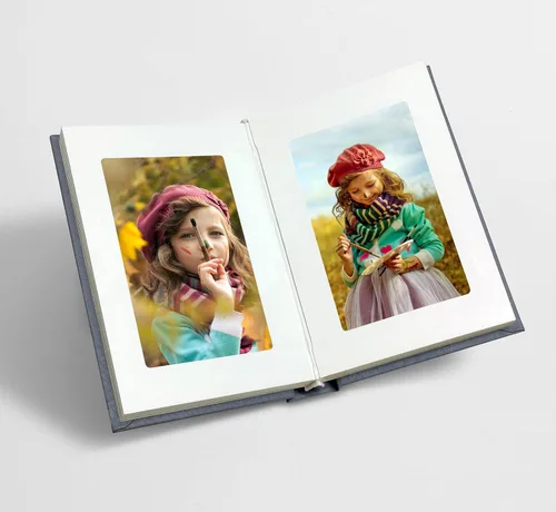 Libros de fotos para fotos de 4 x 6 pulgadas, ideales para álbumes de fotos y álbumes temáticos (azul)