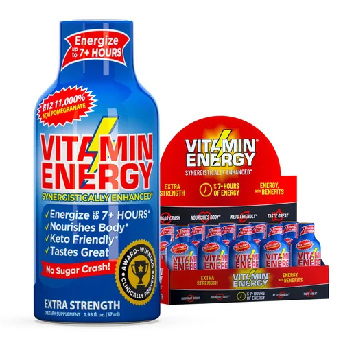 Miniatura 48 de Vitamin Energy Immune+ Extra Strength Energy Shot Army Orange 10 unidades, 260 mg de cafeína natural, vitaminas B, citicolina, té verde, apoyo