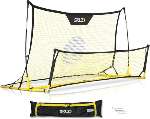 Miniatura 8 de SKLZ Quickster Entrenador de fútbol – Rebotador de pelota de doble cara para pasar, recibir y practicar atrapamiento – Red de rebote grande