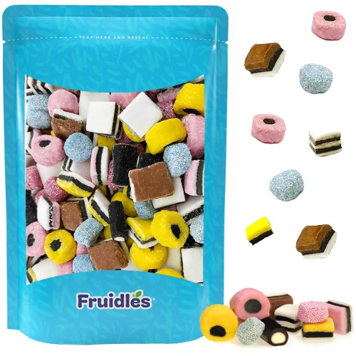 Miniatura 12 de Fruidles Gomitas de Regaliz Allsorts de Estilo Inglés, Dulces Allsorts, Sin OGM (1 Libra)