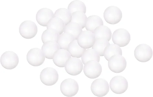 uxcell 25 bolas de espuma de poliestireno blanco de 1.5 pulgadas para manualidades, arte, bricolaje, hogar, decoración de fiesta
