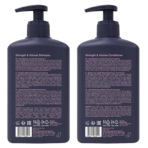 Miniatura 9 de Climaplex Champú y acondicionador para fuerza y volumen, añade cuerpo y brillo, desenredante, protege, hidratante, deja el cabello sedoso y suave