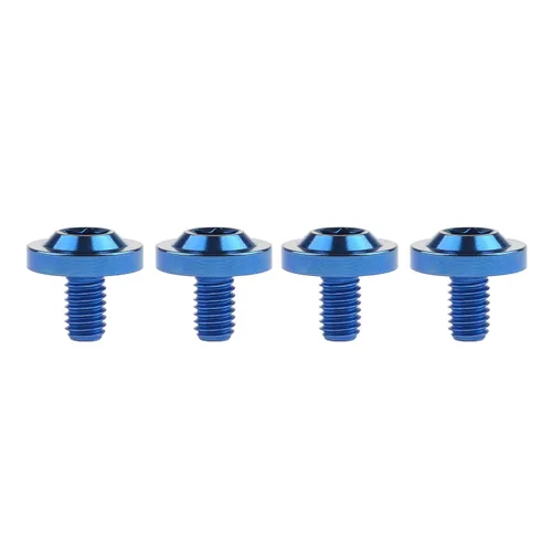 Miniatura 22 de Tornillos Torx T30 de titanio M6 10 15 20 0.984 in Torx T30 para bicicleta, motocicleta, automóvil, paquete de 4 (M6 x 0.394 in, plateado)