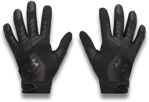 Miniatura 37 de Under Armour Guantes de béisbol Clean Up para hombre (100) blanco / plata metálica / plata metálica