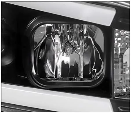 Miniatura 7 de Faros delanteros con proyector de tubo LED, color negro, compatible con Dodge Charger 2006-2010