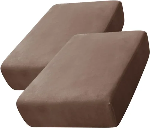 Miniatura 47 de CONRUSER Funda de cojín elástica de terciopelo suave, funda de cojín de felpa de terciopelo suave, funda de sofá, protector de muebles con parte