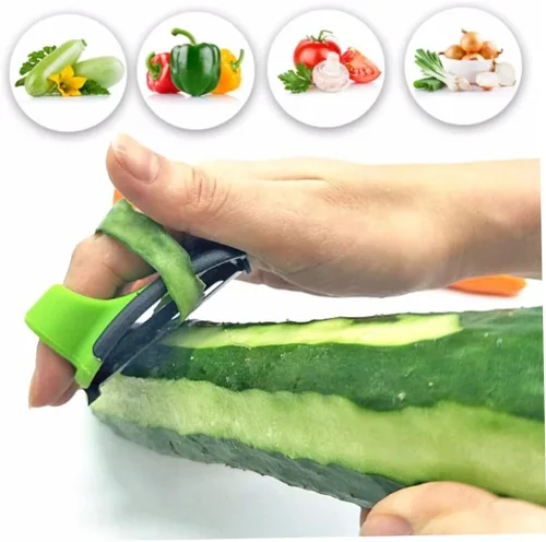 Miniatura 6 de Pelador de dedos, agarres para dedos de frutas vegetales, pelador de palma, herramientas de pelado de zanahoria de patata para peladores de cocina