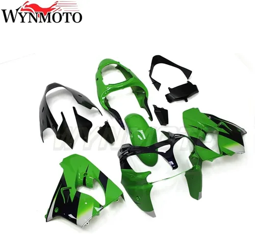 Miniatura 3 de Kit de carenado negro verde apto para Kawasaki 2000 2001 ZX-9R NINJA 00 01 ZX9R motocicleta ABS inyección de plástico Carrocería ZX9R-2000-16