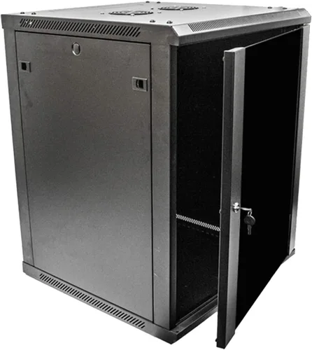 Miniatura 13 de Navepoint 9U Deluxe IT - Gabinete para montaje en pared, 19 pulgadas, rack de red de servidores con puerta de vidrio con bloqueo, 24 pulgadas