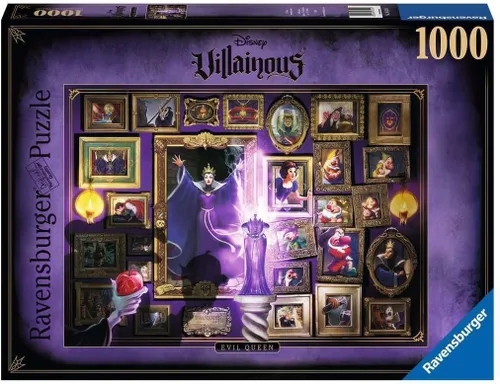 Ravensburger Disney Villainous: Evil Queen - Rompecabezas de 1000 piezas - Experiencia de Disney inmersiva | Tecnología única Softclick | Materiales