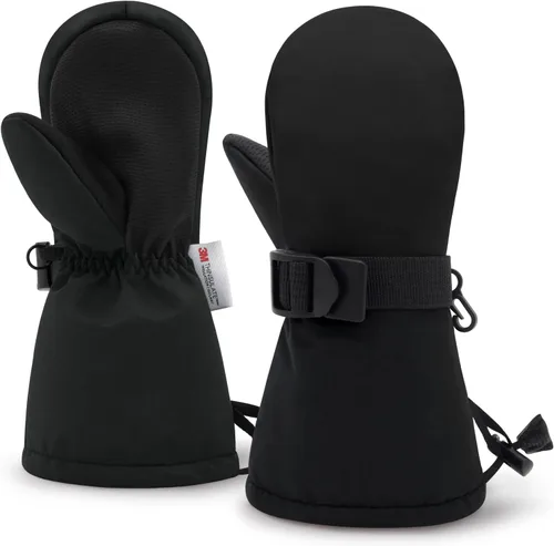 Miniatura 31 de Sarfel Manoplas para niños pequeños, guantes impermeables de nieve y esquí para niños, guantes de invierno para bebés con Thinsulate