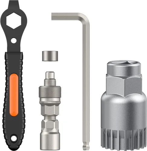 Pawfly Juego de extractor de manivela de bicicleta mejorado, kit de reparación de bicicleta para Shimano cuadrado y brazo de manivela estriado ISIS