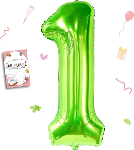 Miniatura 172 de Globos de números de 40 pulgadas del 0 al 9 dorados grandes del número 0, globos digitales para suministros de decoración de celebración de fiesta