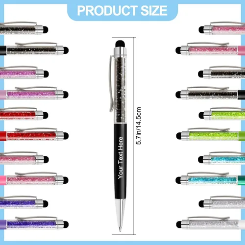Miniatura 3 de Bolígrafos personalizados con nombre y texto, bolígrafos de diamantes de cristal personalizados a granel, 10 bolígrafos, regalos para mujeres