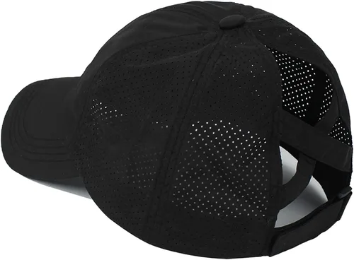 Miniatura 2 de HGGE Gorra de béisbol para mujer, con diseño de cola de caballo cruzada, ajustable, de secado rápido