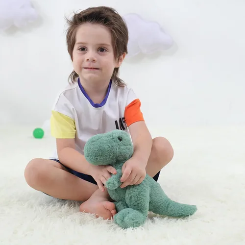 Miniatura 4 de Apricot Lamb Juguetes de peluche de dinosaurio de peluche, suave, perfecto para niñas y niños (dinosaurio verde, 10 pulgadas)