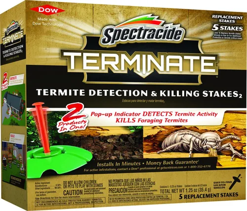 Miniatura 13 de Spectracide Terminate - Detección de termitas y estacas para matar, mata termitas exploradoras, detecta actividad de termitas, 15