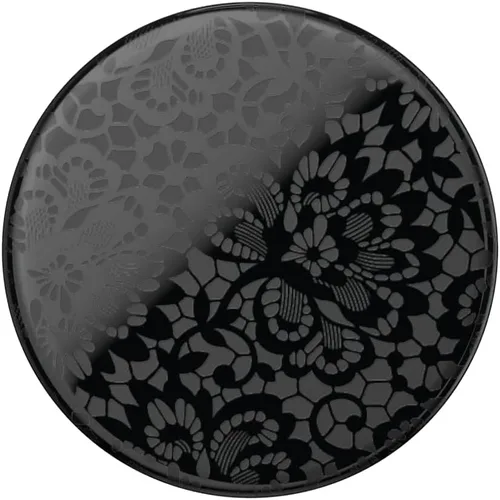 Miniatura 5 de PopSockets Agarre para teléfono con soporte expandible, agarre adhesivo - Lace Noir