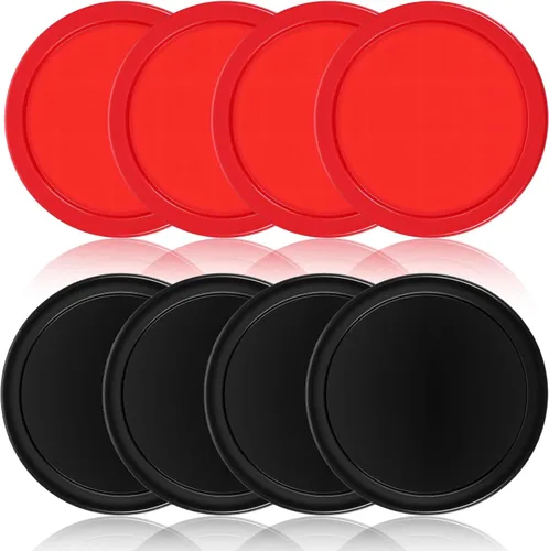 TIESOME Discos de hockey de 2.5 pulgadas, 8 piezas de discos profesionales de hockey de aire para mesa de hockey de aire compatibles con empujadores