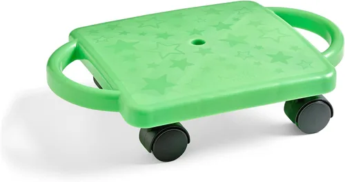 Miniatura 2 de hand2mind - Patinete verde para interiores con asas, patinetes de gimnasio para niños, juguetes de recreo, equipo de PE para escuela primaria