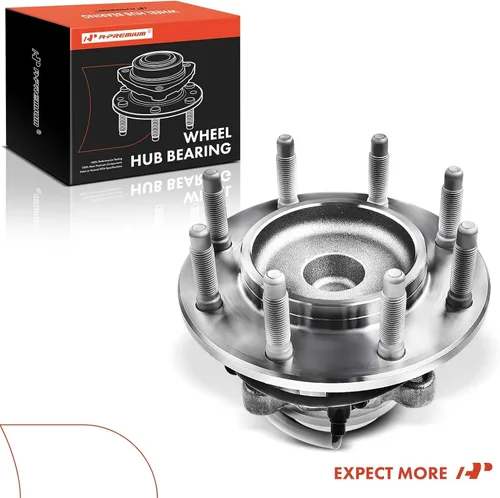 Miniatura 9 de A-Premium Rodamiento de rueda delantera y conjunto de cubo con ABS y 8 lengüetas compatible con Chevrolet y GMC - 2003-2017 - Express