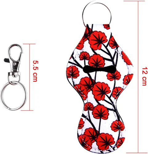 Miniatura 2 de Duufin 24 Pieces Chapstick Holder Keychains Lipstick Holder Keychains