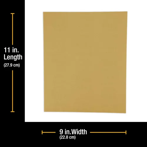 Miniatura 2 de Dura-Gold Papel de lija dorado prémium de 9 x 11 pulgadas, 2 hojas de lijado de grano 320, 80, 120, 150, 220, 10 en total, para carpintería